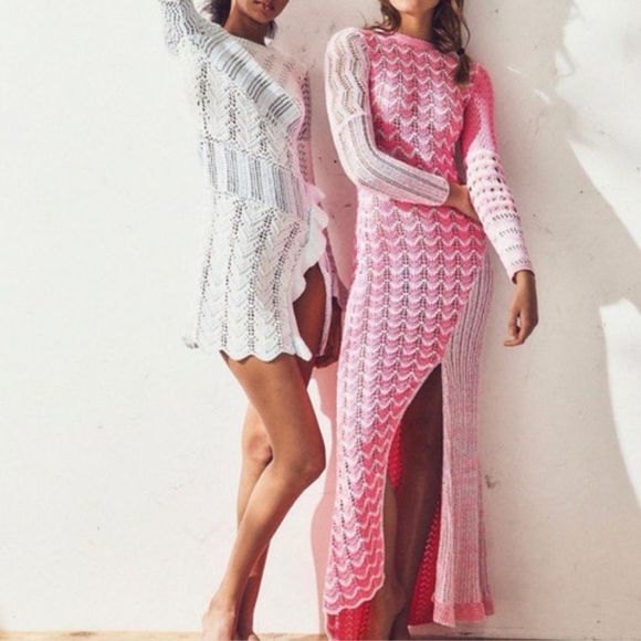 NEW Loveshackfancy tam maxi knit gown size medium - Picture 6 of 13